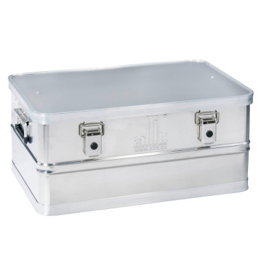 Alubox AluPlus 420003, 49,4 Liter mit Deckel, für A3, außen 590x390x270mm, Aluminium alu