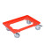 Allit Transportroller ProfiPlus rot keine Plattform bis 250,0 kg