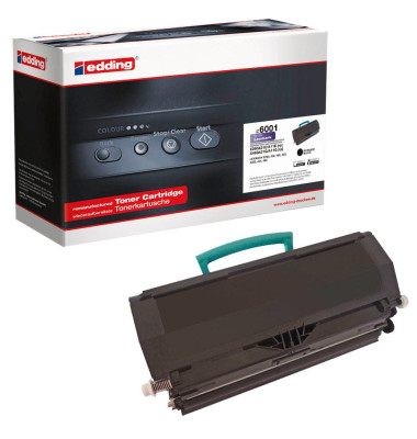 Toner EDD-6001 18-6001 (kompatibel zu Lexmark E260A21E), schwarz, ca. 3500 Seiten