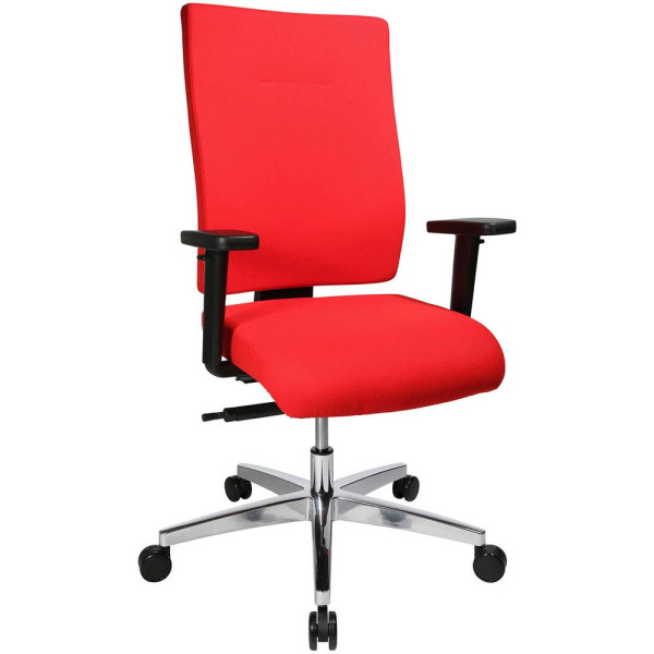 4014296768892 - Bürostuhl Profi Star 15 High PS49H T31Q Stoff rot Gestell alu