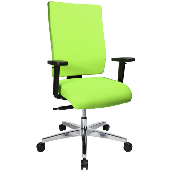 4014296768908 - Bürostuhl Profi Star 15 High PS49H T35Q Stoff grün Gestell alu 4014296768908 - Bürostuhl Profi Star 15 High PS49H T35Q Stoff grün Gestell alu