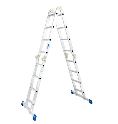 Alu Gelenkleiter 1235 Stabilo 4 x 4 Stufen