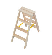 Holz Doppelstufenleiter 8182 Stabilo 2 x 4 Stufen