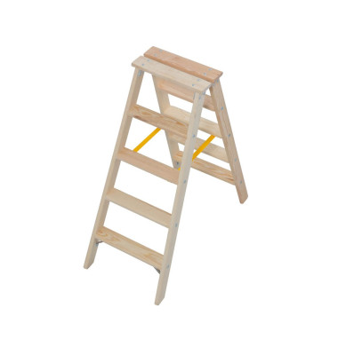 Holz Doppelstufenleiter 8182 Stabilo 2 x 5 Stufen Holz Doppelstufenleiter 8182 Stabilo 2 x 5 Stufen