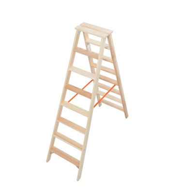 Holz Doppelstufenleiter 8182 Stabilo 2 x 8 Stufen Holz Doppelstufenleiter 8182 Stabilo 2 x 8 Stufen