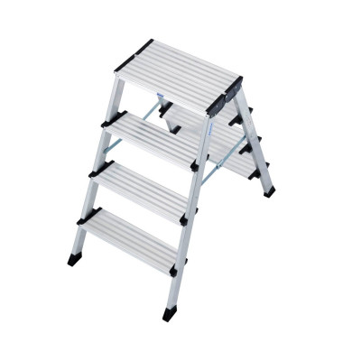 Aluminium Doppel-Klapptritt klappbar Arbeitshöhe (max.): 2.85 m Krause MONTO Treppo 126047 Silber Aluminium Doppel-Klapptritt klappbar Arbeitshöhe (max.): 2.85 m Krause MONTO Treppo 126047 Silber