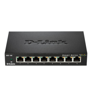 Netzwerk Switch RJ45 D-Link DES-108 8 Port 100 MBit/s