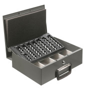 Geldkassette 853 anthrazit 355x275x102mm mit Griff vorn