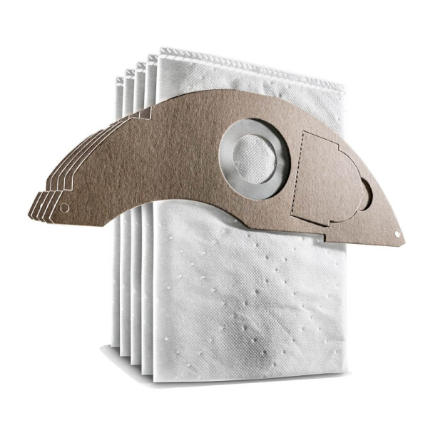 4054278445083 - Kärcher Filtertüten für Nass- Trockensauger NT 22 1 AP L & NT 22 1 AP TE L Staubklasse L 5 Stück Vliesstoff weiß