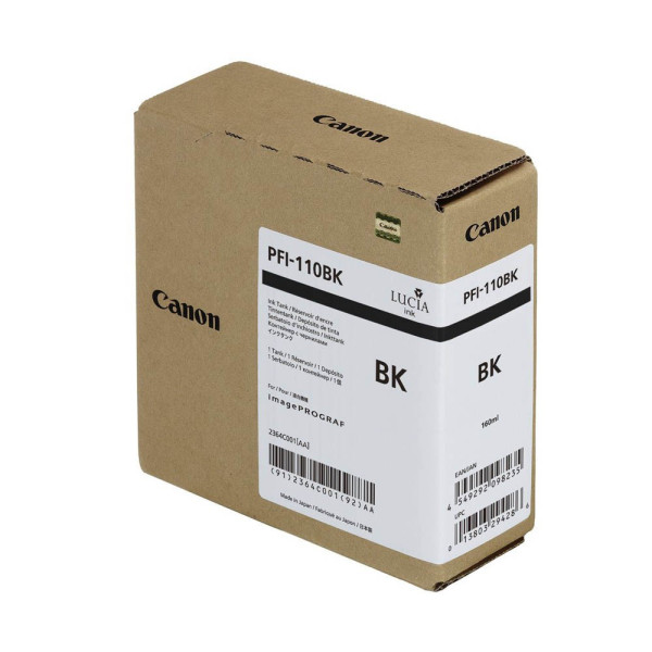 Canon Druckerpatrone PFI-110 BK 2364C001 (kompatibel zu Canon PFI-110BK), schwarz 4549292098235 Canon