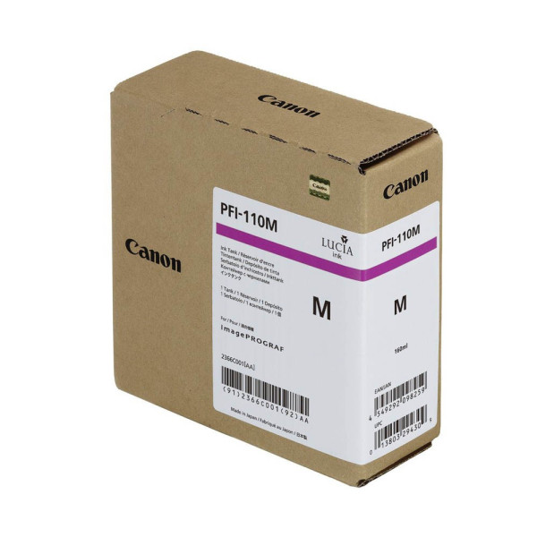 Canon Druckerpatrone PFI-110 M 2366C001 (kompatibel zu Canon PFI-110M), magenta 4549292098259 Canon