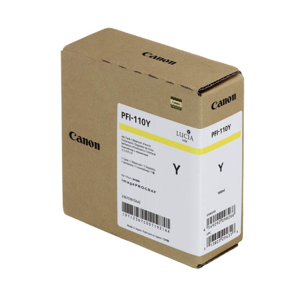 Canon Druckerpatrone PFI-110 Y 2367C001 (kompatibel zu Canon PFI-110Y), gelb 4549292098266 Canon