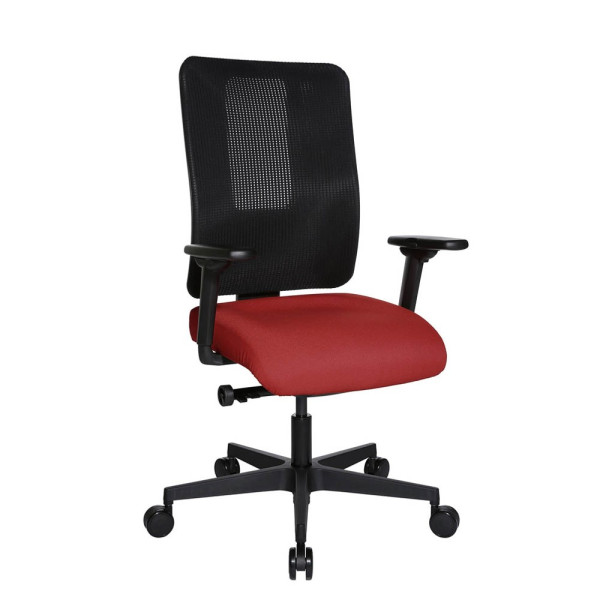 4014296750804 - Bürostuhl Sitness Open X (N) Deluxe OX300TW2 T210 burgundrot schwarz schwarz Stoff 4014296750804 - Bürostuhl Sitness Open X (N) Deluxe OX300TW2 T210 burgundrot schwarz schwarz Stoff