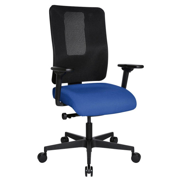 4014296750842 - Bürostuhl Sitness Open X (N) Deluxe OX300TW2 T260 blau schwarz schwarz Stoff 4014296750842 - Bürostuhl Sitness Open X (N) Deluxe OX300TW2 T260 blau schwarz schwarz Stoff