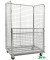 Rollcontainer verzinkt bis 400 kg 2 Lenk- und 2 Bockrollen  1200x800x1835mm KM0170H4M10B