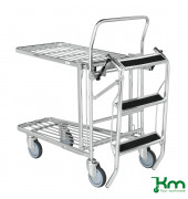 Zubehör - Gitterwagen elektrolytisch verzinkt bis 125 kg  540x480x670mm KM07401-4202