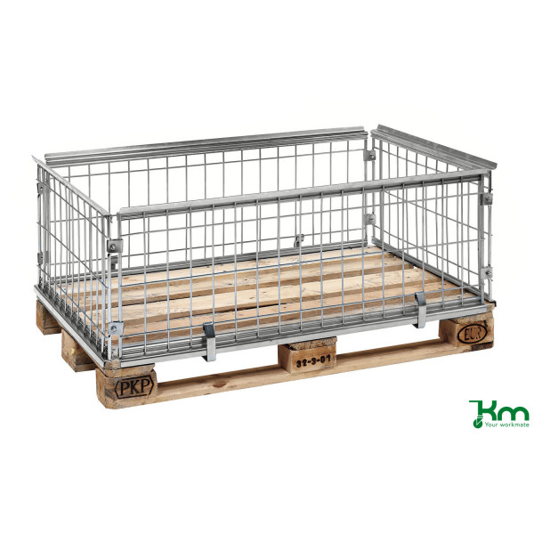 7350050355425 - Palettenrahmen & Palettencontainer KM080040 Palettenrahmen 820x1220x420mm (BxLxH) verzinkt 7350050355425 Kongamek 7350050355425 - Palettenrahmen & Palettencontainer KM080040 Palettenrahmen 820x1220x420mm (BxLxH) verzinkt 7350050355425 Kongamek