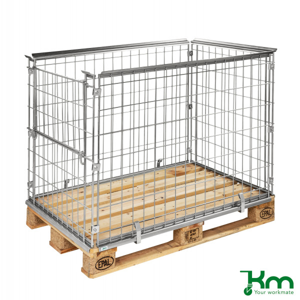 7350050355715 - Palettenrahmen & Palettencontainer KM080085A1 Palettenrahmen 820x1220x870mm (BxLxH) verzinkt 7350050355715 Kongamek 7350050355715 - Palettenrahmen & Palettencontainer KM080085A1 Palettenrahmen 820x1220x870mm (BxLxH) verzinkt 7350050355715 Kongamek