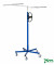 Baustellenwagen blau bis 70 kg 5 Lenkrollen 1 davon mit Bremse 1820x800x1790mm KM08300