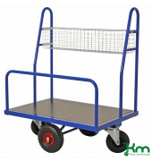 Baustellenwagen blau bis 500 kg 2 Lenk- und 2 Bockrollen  1000x700x1250mm KM08425
