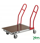 Plattformwagen KM113228, Großgüterwagen, 700x1170x980mm (BxLxH), bis 200kg belastbar, 4 Lenkrollen, verzinkt