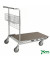 Plattformwagen Großgüterwagen KM113229, 700x1170mm (BxL gesamt), bis 200kg belastbar, 4 Lenkrollen, verzinkt