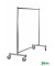 Kleiderständer grau bis 150 kg 4 Lenkrollen 2 davon mit Bremse 1700x600x1690mm KM113700B