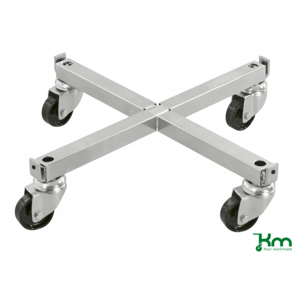 7350074801472 - Zubehör KM115HS Untergestell mit Rollen 419x423x95mm (BxLxH) 4 Lenkrollen verzinkt 7350074801472 Kongamek 7350074801472 - Zubehör KM115HS Untergestell mit Rollen 419x423x95mm (BxLxH) 4 Lenkrollen verzinkt 7350074801472 Kongamek