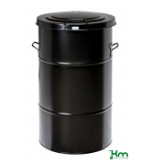 Müllsackständer KM115SF, Abfallbehälter 115 Liter, 490x490x805mm (BxLxH), schwarz