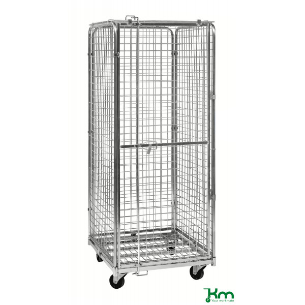 7350050359119 - Rollcontainer KM1200B Sicherheitscontainer 830x720x1840mm (BxLxH) bis 400kg belastbar 2 Lenk- und 2 Bockrollen verzinkt 735 7350050359119 - Rollcontainer KM1200B Sicherheitscontainer 830x720x1840mm (BxLxH) bis 400kg belastbar 2 Lenk- und 2 Bockrollen verzinkt 735