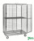 Rollcontainer verzinkt bis 600 kg 2 Bockrollen 2 Lenkrollen 1200x800x1870mm KM120510