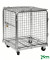 Rollcontainer verzinkt bis 400 kg 2 Bockrollen 2 Lenkrollen 720x830x1000mm KM1210