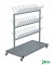 Trockenwagen grau bis 25 kg 4 Lenkrollen 2 davon mit Bremse 870x540x1200mm KM125264
