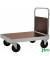 Plattformwagen Serie 100 KM132-3, 800x1200mm (BxL gesamt), bis 800kg belastbar, 2 Bockrollen, 2 Lenkrollen, silber
