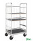 Plattformwagen Serie 100 KM140-2, 700x1000mm (BxL gesamt), bis 800kg belastbar, 2 Bockrollen, 2 Lenkrollen, silber