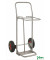 Müllsackständer grau bis 150 kg Luftbereift 260 mm 600x600x900mm KM144902