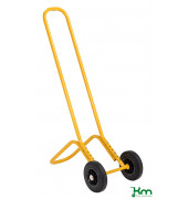 Karren KM145730, Stuhltransportwagen, 380x440x1320mm (BxLxH), bis 75kg belastbar, Vollgummiräder 200x50mm, gelb