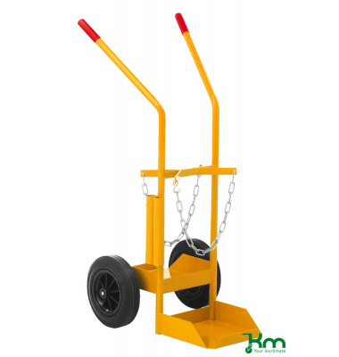 Karren gelb bis 150 kg Vollgummiräder 250 x 60 mm 530x1080x550mm KM145845