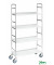 Bürowagen verzinkt bis 100 kg 4 Lenkrollen 790x290x1500mm KM151S4