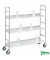 Bürowagen verzinkt bis 75 kg 4 Lenkrollen 1000x290x1140mm KM152