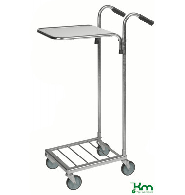 Bürowagen verzinkt bis 35 kg 4 Lenkrollen 660x385x1090mm KM153-H