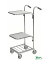 Bürowagen verzinkt bis 35 kg 4 Lenkrollen 2 davon mit Bremse 660x385x1090mm KM153-HHB