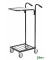 Bürowagen schwarz bis 35 kg 4 Lenkrollen 660x385x1090mm KM153-HS