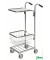 Bürowagen verzinkt bis 35 kg 4 Lenkrollen 2 davon mit Bremse 660x385x1090mm KM153-HTB