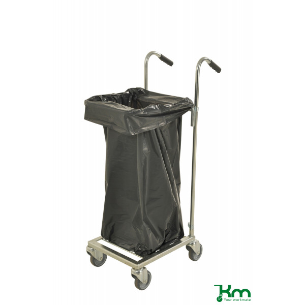 7350074802455 - Müllsackständer KM153-SS 385x660x1090mm (BxLxH) bis 35kg belastbar 4 Lenkrollen verzinkt 7350074802455 Kongamek 7350074802455 - Müllsackständer KM153-SS 385x660x1090mm (BxLxH) bis 35kg belastbar 4 Lenkrollen verzinkt 7350074802455 Kongamek