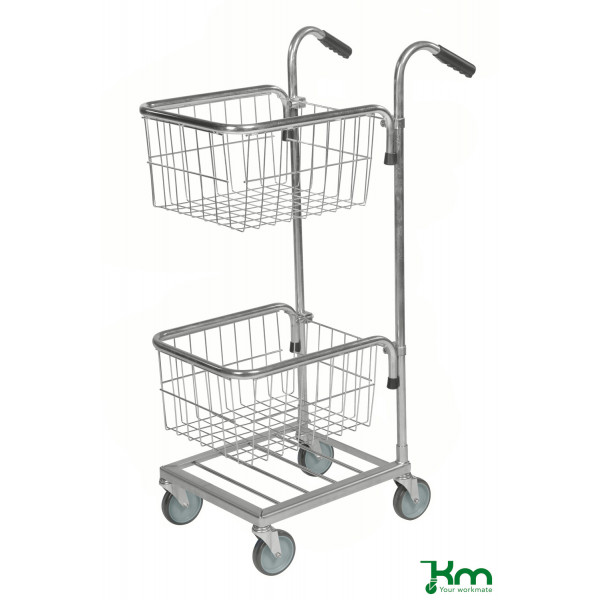 7350050350215 - Bürowagen KM153-TT Mini-Transportwagen 385x660x1090mm (BxLxH) bis 35kg belastbar 4 Lenkrollen verzinkt 7350050350215 Kongam 7350050350215 - Bürowagen KM153-TT Mini-Transportwagen 385x660x1090mm (BxLxH) bis 35kg belastbar 4 Lenkrollen verzinkt 7350050350215 Kongam