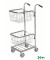 Bürowagen verzinkt bis 35 kg 4 Lenkrollen 2 davon mit Bremse 660x385x1090mm KM153-TTB