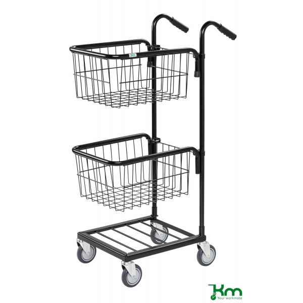 7350074807948 - Bürowagen KM153-TTS Mini-Transportwagen 385x660x1090mm (BxLxH) bis 35kg belastbar 4 Lenkrollen schwarz 7350074807948 Kongam 7350074807948 - Bürowagen KM153-TTS Mini-Transportwagen 385x660x1090mm (BxLxH) bis 35kg belastbar 4 Lenkrollen schwarz 7350074807948 Kongam