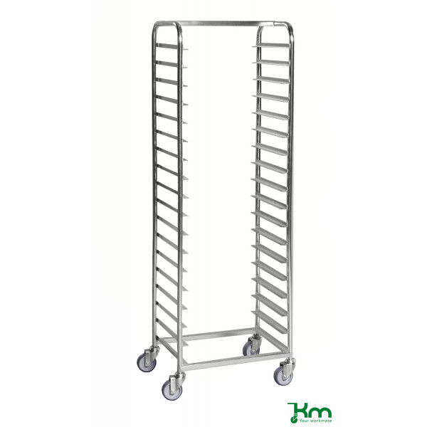 7350050353445 - Tablettwagen KM160 für 18 Tabletts 440x600x1880mm (BxLxH) bis 150kg belastbar 4 Lenkrollen verzinkt 7350050353445 Kongamek 7350050353445 - Tablettwagen KM160 für 18 Tabletts 440x600x1880mm (BxLxH) bis 150kg belastbar 4 Lenkrollen verzinkt 7350050353445 Kongamek