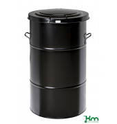 Müllsackständer KM160SF, Abfallbehälter 160 Liter, 550x550x780mm (BxLxH), schwarz